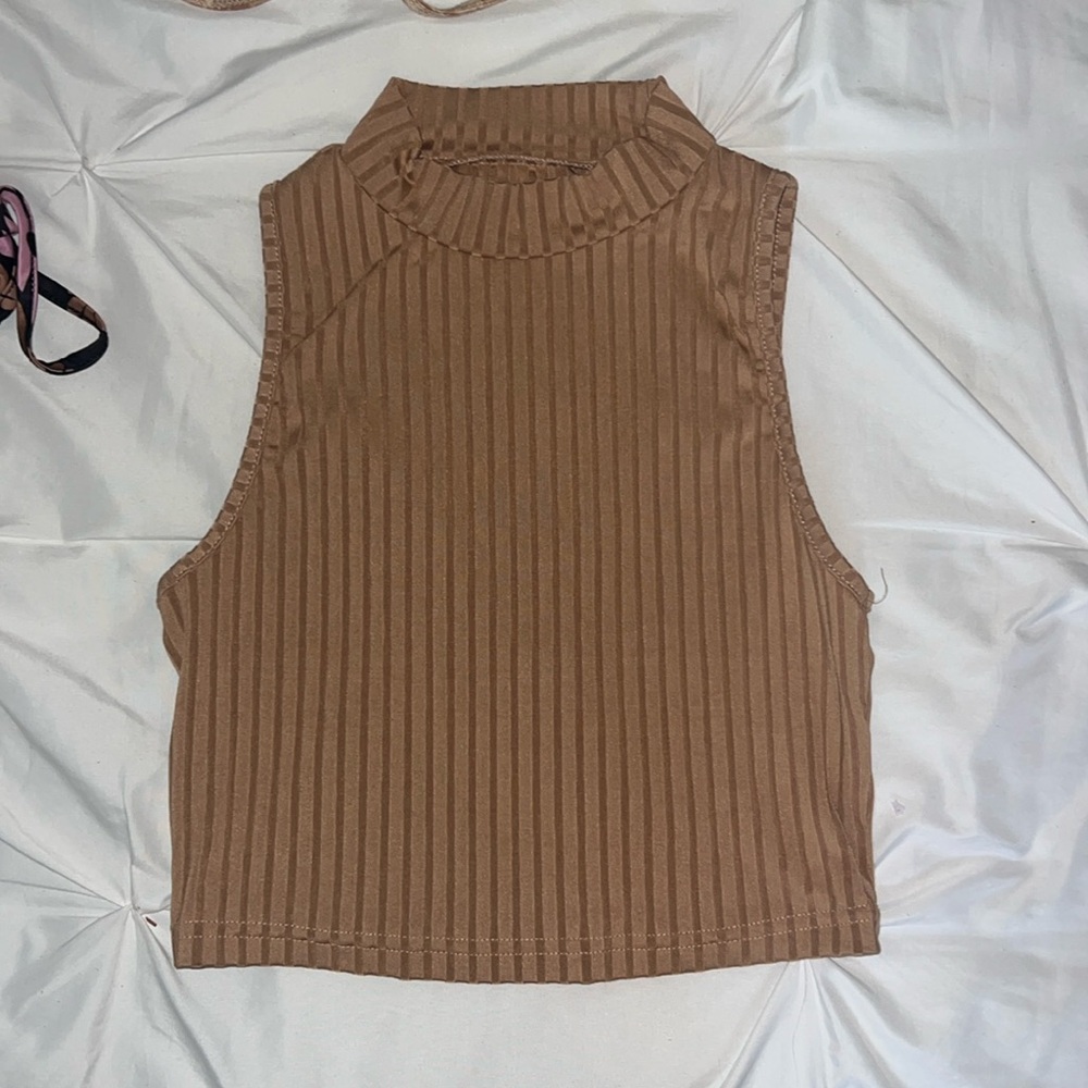 high neck business top